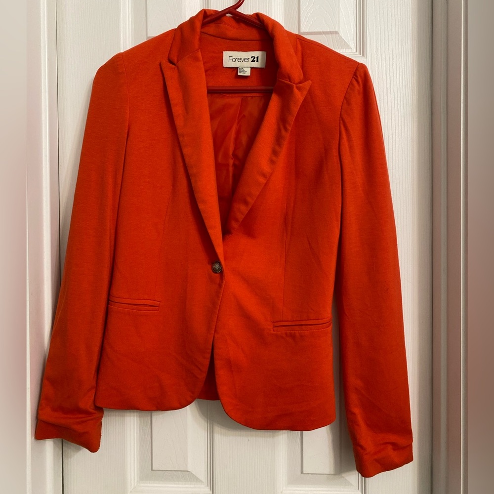Forever 21 Orange Blazer
